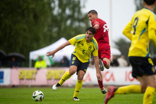 Sveriges Adrian Lahdo och Serbiens Jovan Milosavljevic