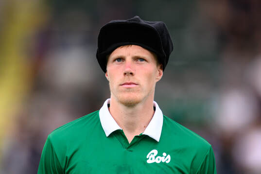 Varbergs Emil Hellman vid lineup