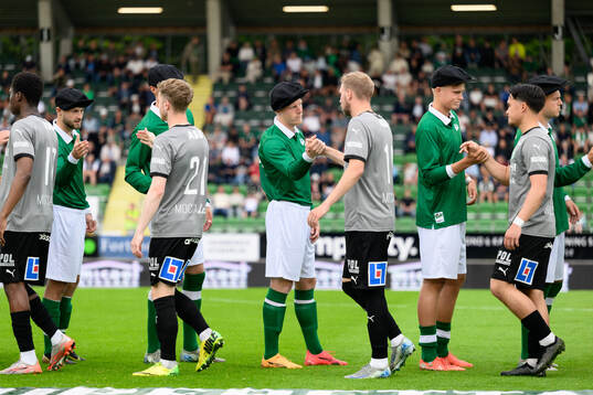 Varbergs Emil Hellman och Edvin Tellgren vid lineup