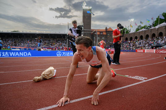 Andreas Almgren of Sweden celebrates