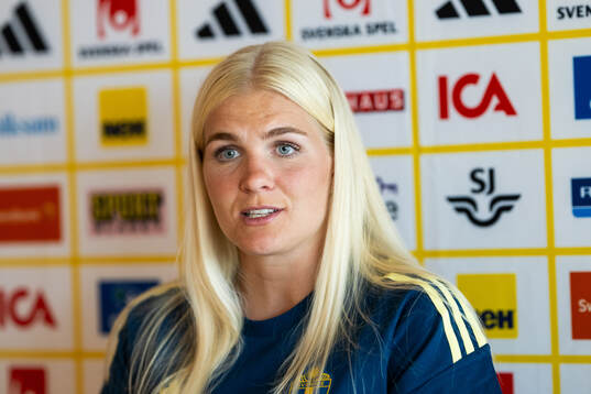 Goalkeeper Emma Holmgren of the Swedish women’s national
