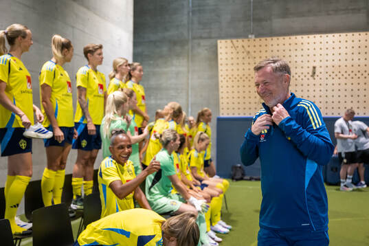 Head coach Peter Gerhardsson of the Swedish women's