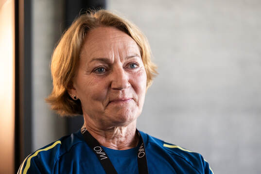 Physiotherapist Annika Näsmark of the Swedish women’s
