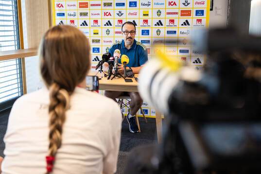 Medical doctor Houman Ebrahim of the Swedish women’s