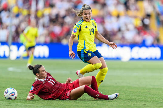 Katrine Veje of Denmark and Johanna Rytting Kaneryd of