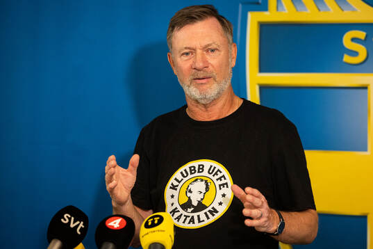Head coach Peter Gerhardsson of the Swedish women's
