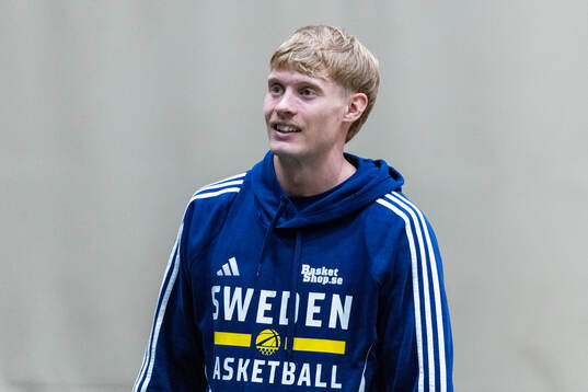 Felix Terins of Sweden at a training session