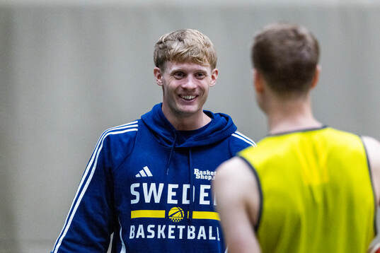 Felix Terins of Sweden at a training session