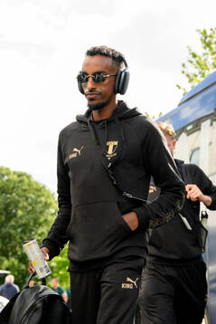 Taha Ali of Malmö FF arrives
