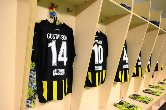 The shirt of Simon Gustafsson of Häcken