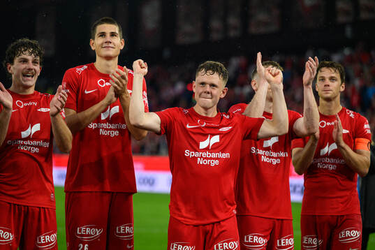 Eiving Helland, Eggert Aron Gudmundsson and Felix Myhre of