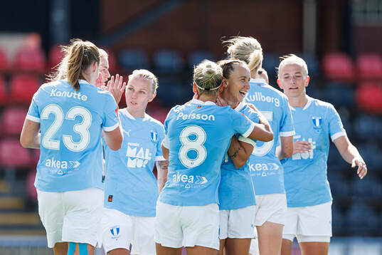 Malmö FFs Miljana Ivanovic jublar