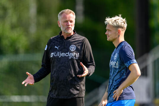 Värnamos tränare Arne Sandstø och Kent-Are Antonsen