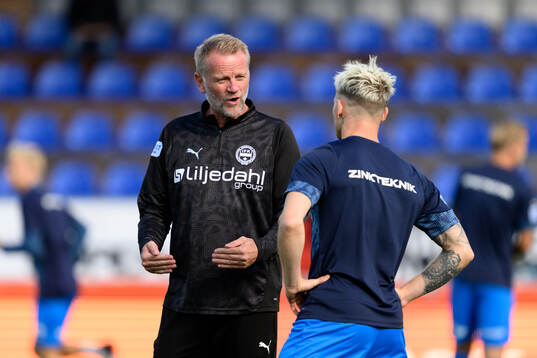 Värnamos tränare Arne Sandstø och Kent-Are Antonsen
