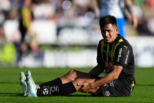 Häckens Danilo Al-Saed sitter på gräset