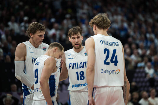 Lauri Markkanen, Sasu Salin, Mikael Jantunen and Miikka