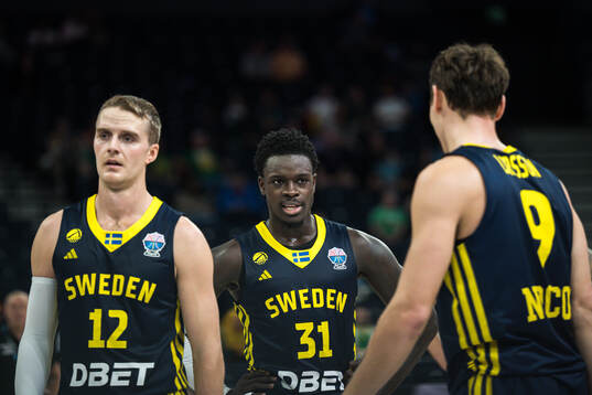 Ludvig Håkanson and Barra Njie of Sweden