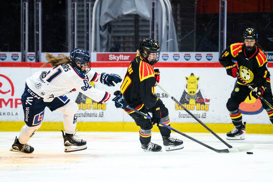 Linköpings Vega Milfors och Brynäs Noora Tulus