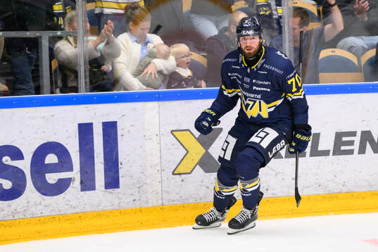 HV71s Lukas Rousek jublar