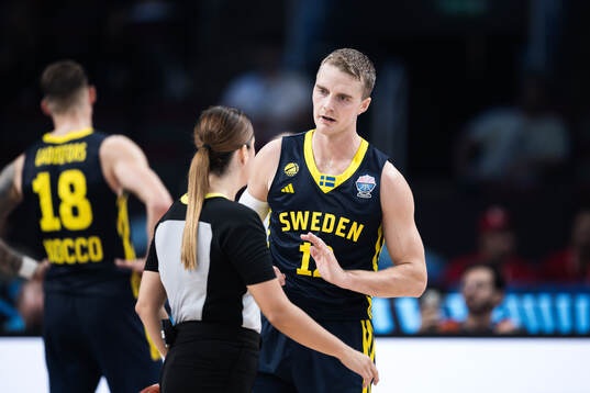 Ludvig Håkanson of Sweden reacts