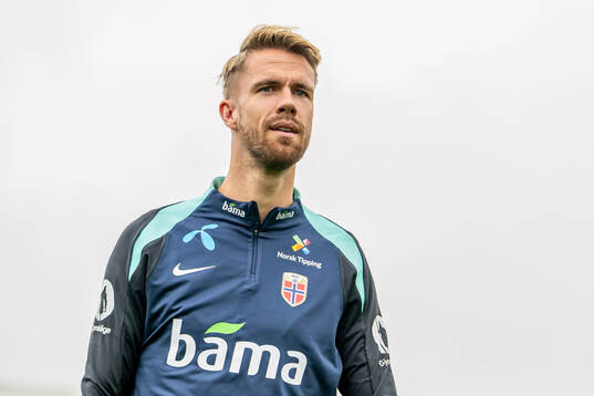 Kristoffer Ajer of the Norwegian national football team