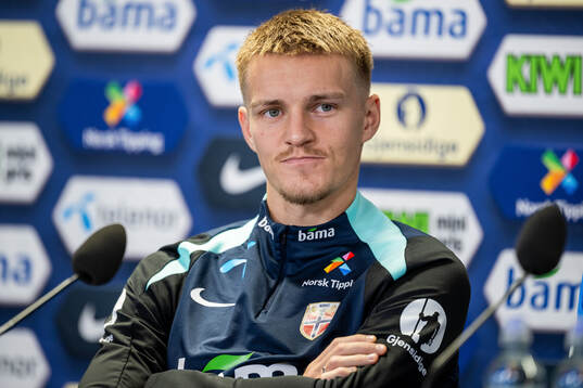 Martin Ødegaard of the Norwegian national football team