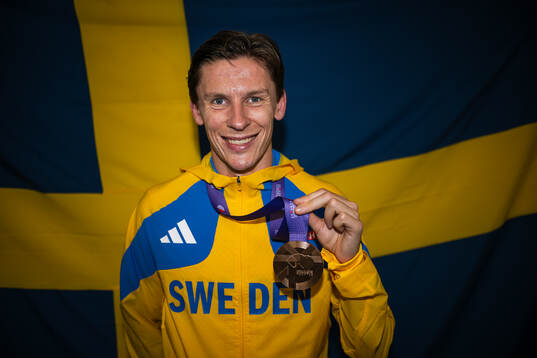 Andreas Almgren of Sweden poses for a portrait with his