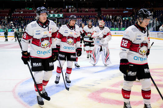 Malmö Redhawks spelare deppar