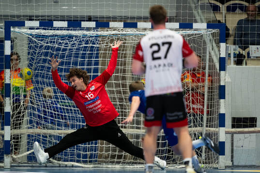HK Malmös målvakt Kalle Holmstedt