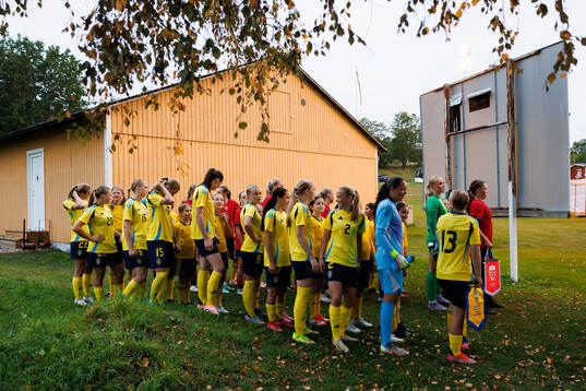 Sverige och Norges spelare