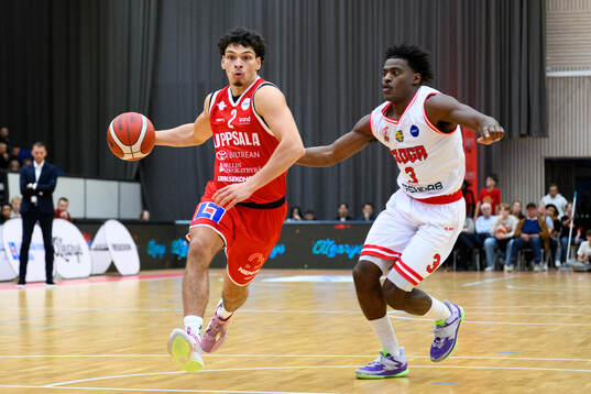 Uppsalas Max Andersson och Sloga Uppsalas Markeith Browning