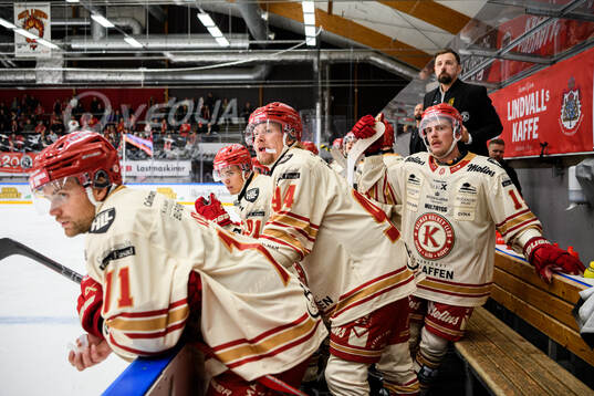 Kalmars Gabriel Olsson, Arvid Westlin, Albin Storm, Andrew