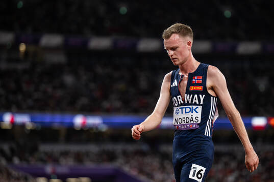 Narve Gilje Nordås of Norway looks dejected