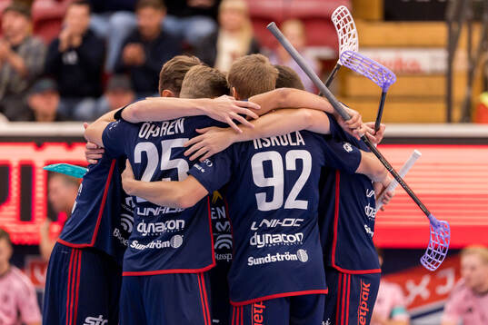 Växjös spelare jublar