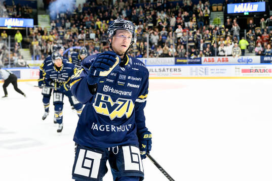 HV71s Aleksi Heponiemi jublar