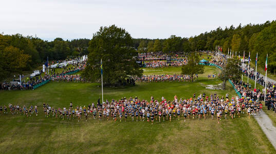 Startplatsen för 30 km