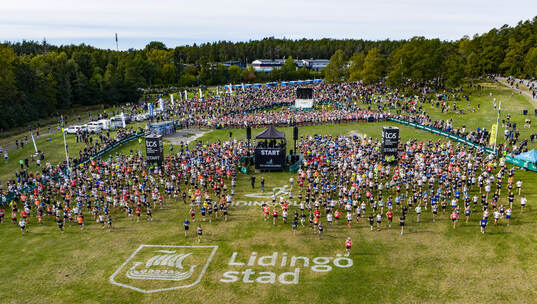 Startplatsen för 30 km