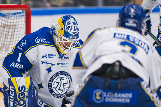 Leksands målvakt Marcus Gidlöf
