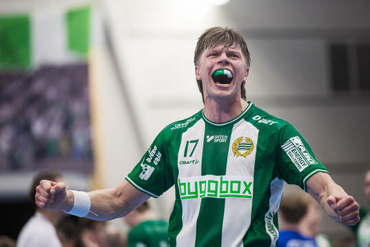 Hammarbys Ludvig Lindeberg jublar