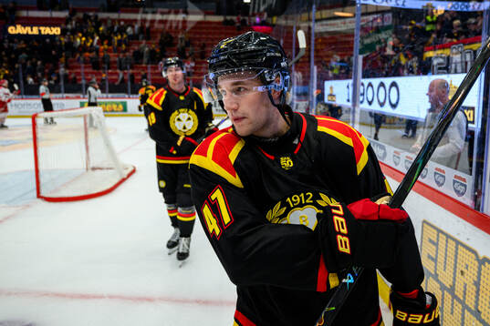 Brynäs Lucas Pettersson jublar