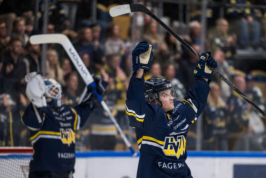 HV71s Lucas Lagerberg jublar