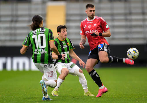 GAIS Matteo de Brienne och IFK Norrköpings Tim Prica