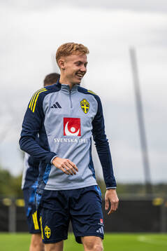 Hugo Larsson of the Swedish national football team