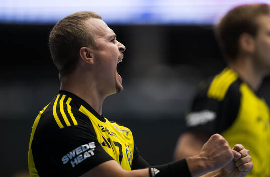 Sävehofs Sebastian Spante jublar