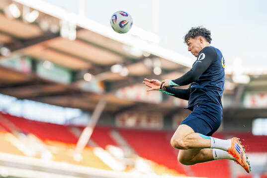 Jørgen Strand Larsen of the Norwegian national football