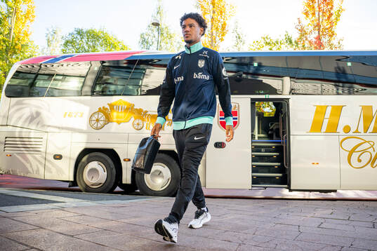 Oscar Bobb of the Norwegian national football team