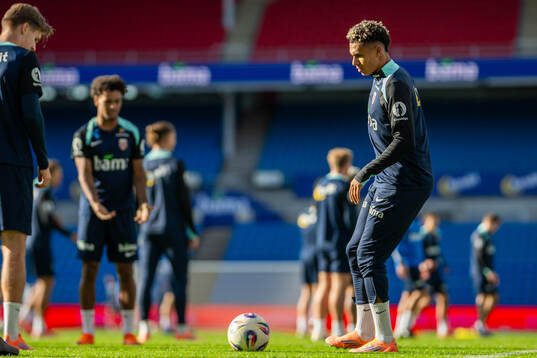 Antonio Nusa of the Norwegian national football team