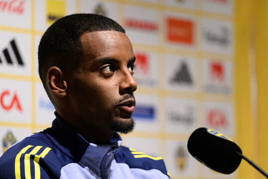 Alexander Isak of the Swedish men's national football team