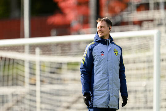 Head coach Daniel Bäckström of the Swedish under-21