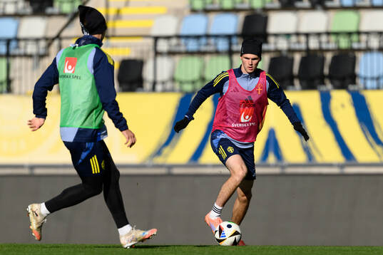 Williot Swedberg of the Swedish under-21 national football